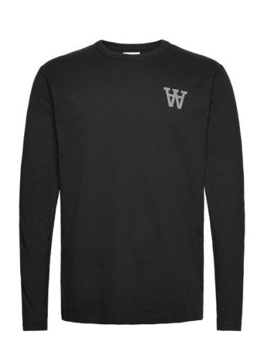Mel Tirewall Ls T-Shirt Gots Double A By Wood Wood Black