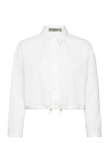 Cotton Parachute Shirt Mango White