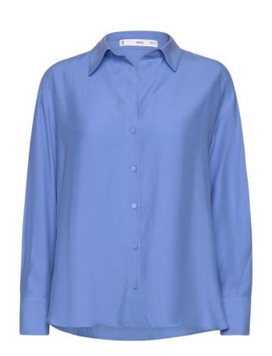 Lyocell Fluid Shirt Mango Blue