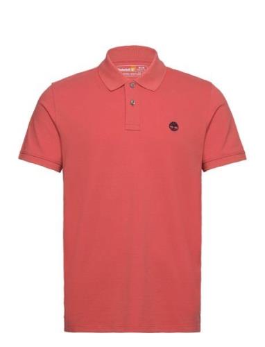 Millers River Pique Short Sleeve Polo Burnt Sienna-App Timberland Red