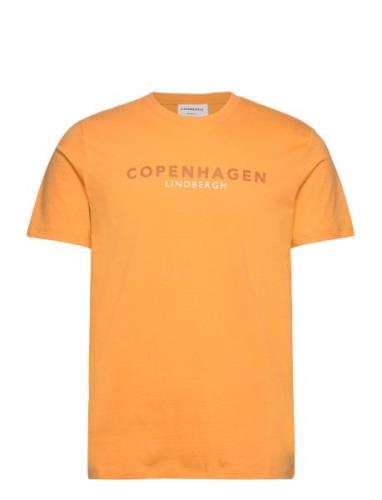 Copenhagen Print Tee S/S Lindbergh Orange