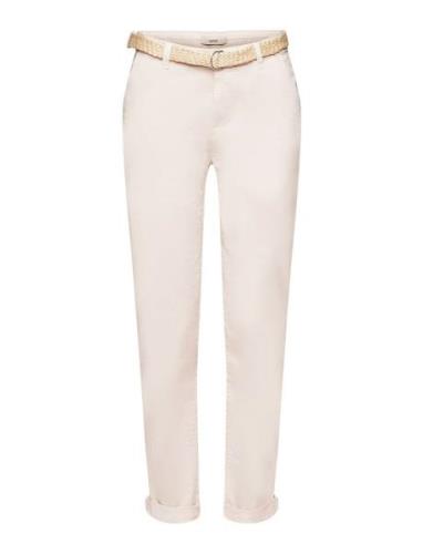 Cropped Chinos Esprit Casual Pink