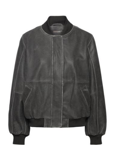 Nmaika L/S Leather Bomber Jacket NOISY MAY Black