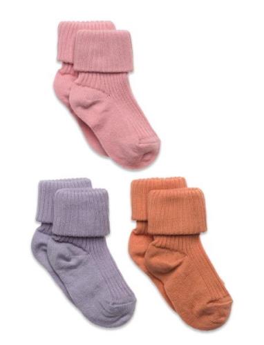 Cotton Rib Baby Socks - 3-Pack Mp Denmark Patterned