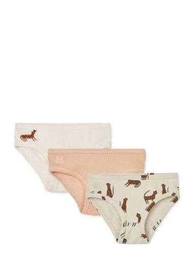 Nanette Printed Briefs 3-Pack Mix Liewood Pink