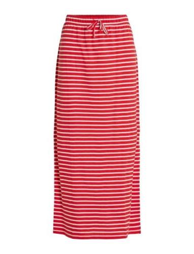 Vidarling Hw Maxi Skirt - Noos Vila Red