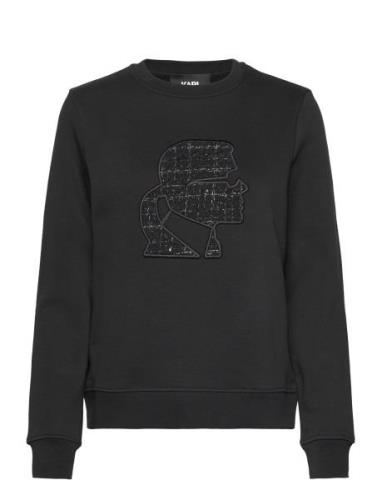 Boucle Profile Sweatshirt Karl Lagerfeld Black