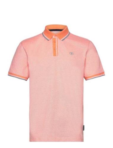 Polo With Detailed Collar Tom Tailor Pink