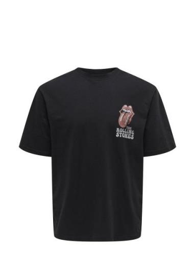 Onsrollingst S Rlx Ss Tee ONLY & SONS Black