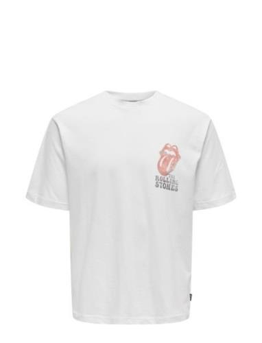 Onsrollingst S Rlx Ss Tee ONLY & SONS White