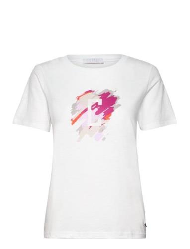 T-Shirt With Paint Mix - Mid Sleeve Coster Copenhagen White