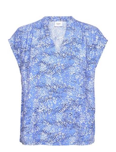 Daciasz Ss Blouse Saint Tropez Blue