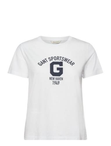 Reg Logo Ss T-Shirt GANT White