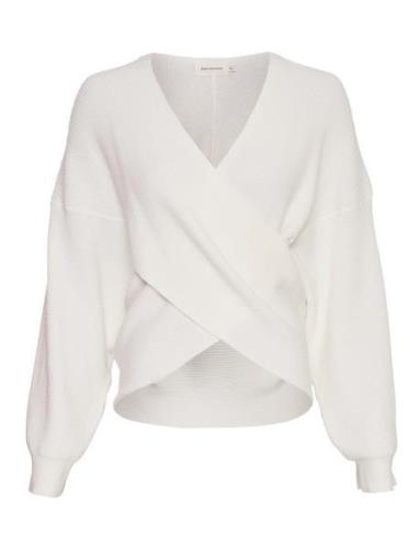 Mschzinelle Rachelle Wrap Pullover MSCH Copenhagen White