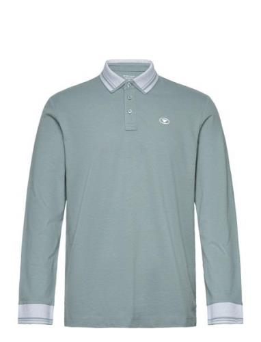 Polo With Detailed Collar Tom Tailor Grey
