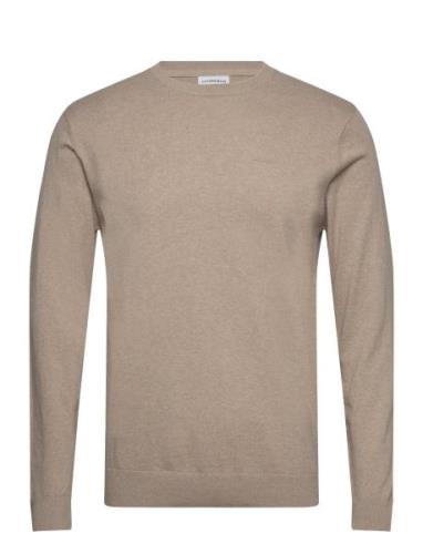Knitted O-Neck Sweater Lindbergh Beige