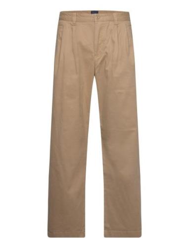 Relaxed Pleated Chinos GANT Beige