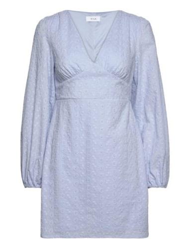 Vimalina L/S Short Dress/Ka Vila Blue