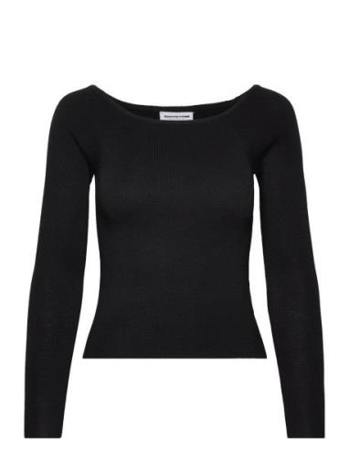 Nmjaz Ls Offshoulder Knit Top Fwd Lab 2 NOISY MAY Black