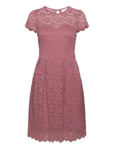 Vikalila Capsleeve Lace Dress - Noos Vila Pink