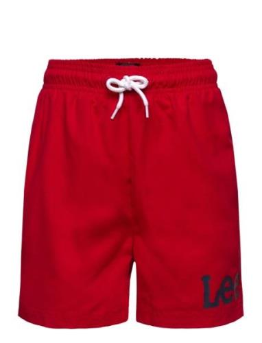 Wobbly Graphic Swimshort Lee Jeans Red