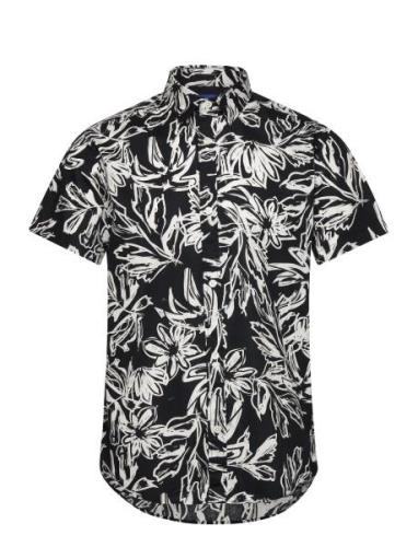 Jorlafayette Aop Shirt Ss Ln Jack & J S Black