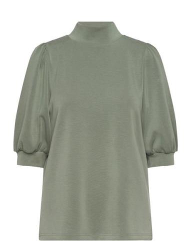 21 The Puff Blouse My Essential Wardrobe Green