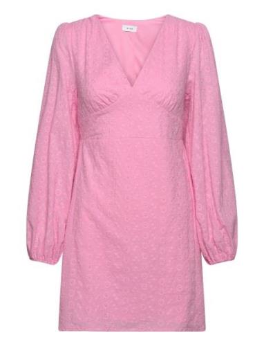Vimalina L/S Short Dress/Ka Vila Pink