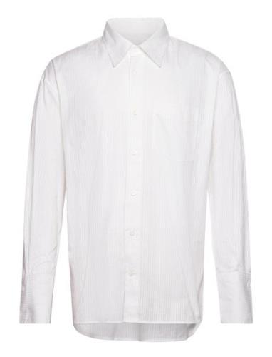 Os Poplin Dobby Stripe Shirt GANT White