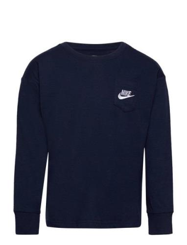 Nsw Relaxed Ls Lbr Tee Nike Navy