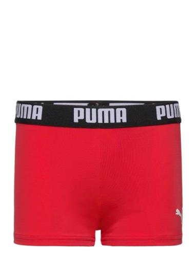Puma Swim Boys Logo Swim Trunk 1P Puma Swim Red