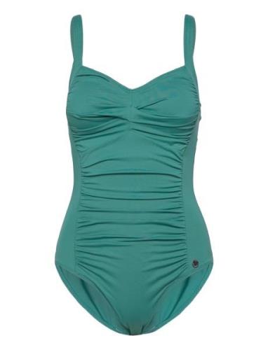 Potenza Solid Swimsuit Panos Emporio Green