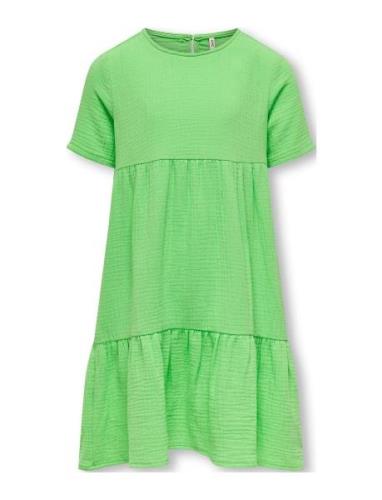 Kogthyra S/S Layered Dress Wvn Kids Only Green