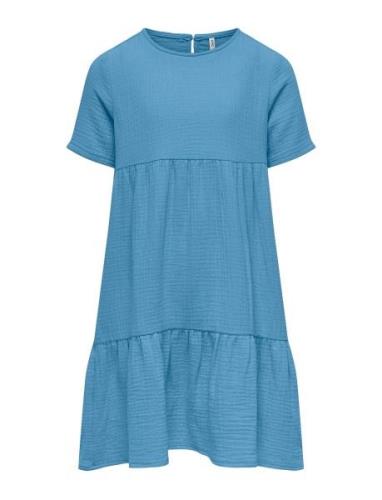 Kogthyra S/S Layered Dress Wvn Kids Only Blue