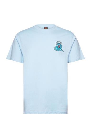 Screaming Wave T-Shirt Santa Cruz Blue