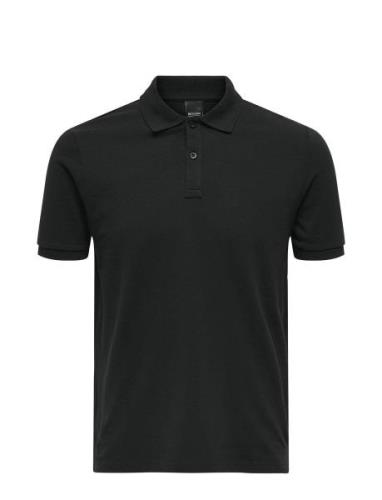 Onstray Slim Ss Polo ONLY & SONS Black