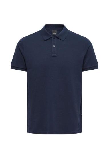 Onstray Slim Ss Polo ONLY & SONS Navy