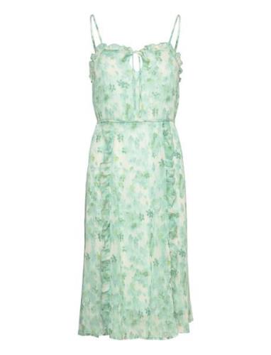 Recycled Chiffon Strap Dress Rosemunde Green