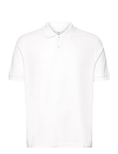 100% Cotton Pique Polo Shirt Mango White