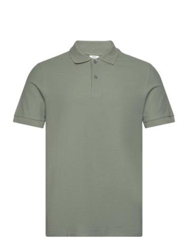 100% Cotton Pique Polo Shirt Mango Green
