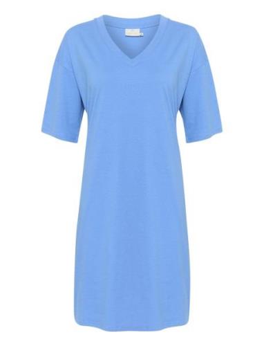 Kaedna Short Dress Kaffe Blue