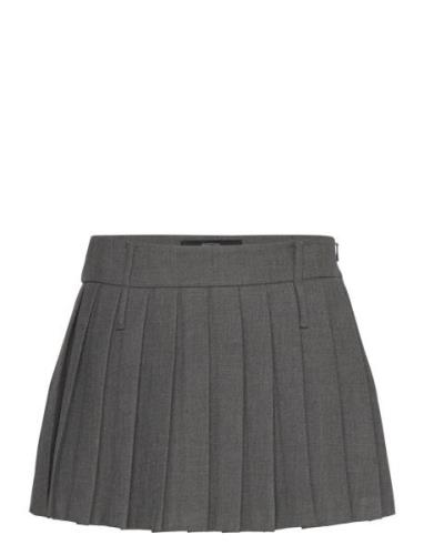 Pleated Mini-Skirt Mango Grey