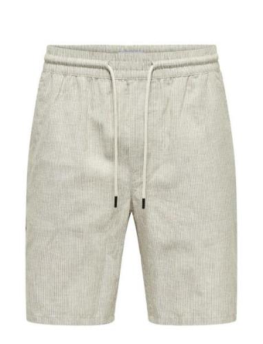Onslinus 0136 Cot Lin Shorts ONLY & SONS Beige