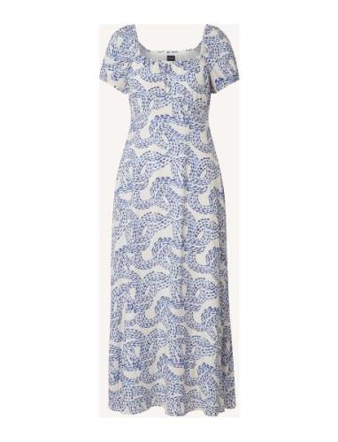 Abigail Dot Print Dress Lexington Clothing Blue