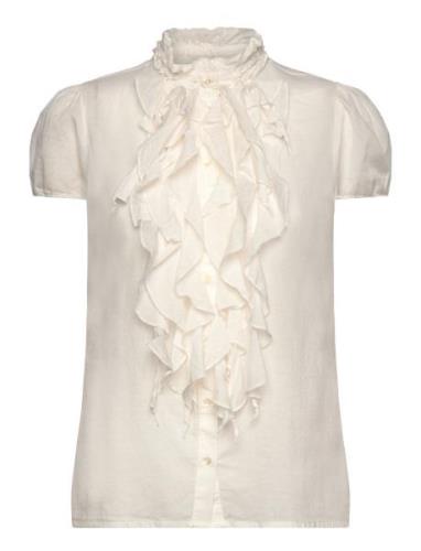 Tillisz Ss Shirt Saint Tropez Cream