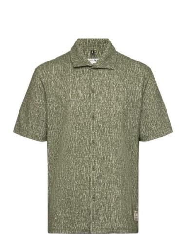 Float Jacquard Shirt S/S Fat Moose Green