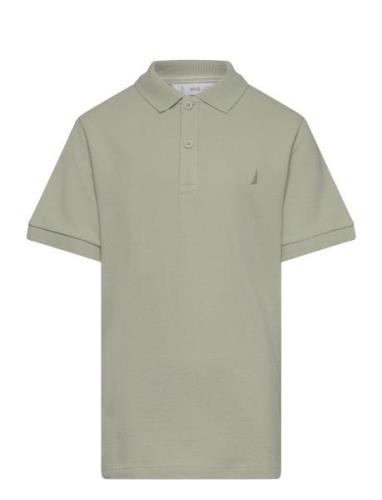 Cotton Polo Shirt Mango Khaki