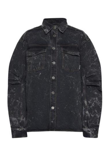 Washed Twill Shirt ROTATE Birger Christensen Black