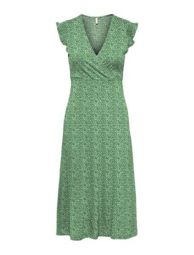 Onlmay S/L Wrap Midi Dress Box Jrs ONLY Green