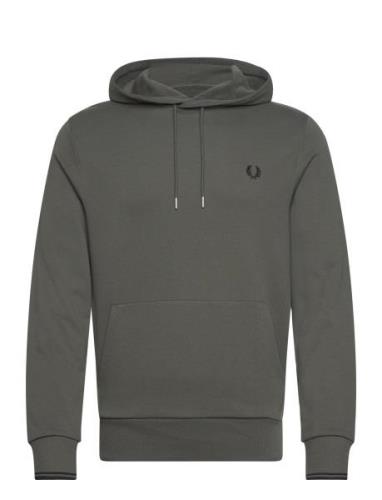 Tipped Hooded Sweatsh Fred Perry Green